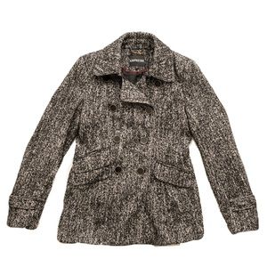 Express Tweed Peacoat | Wool | express coat | Express Jacket | Small
